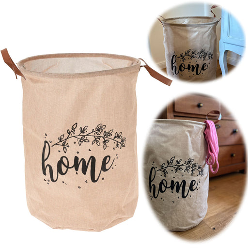 Wäschesack Wäschekorb Vintage Home 62L Faltbar Wäschesammler Wäschetruhe