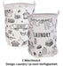 Wäschesack Wäschekorb Canvas Laundry 50cm Faltbar Wäschesammler Wäschetruhe