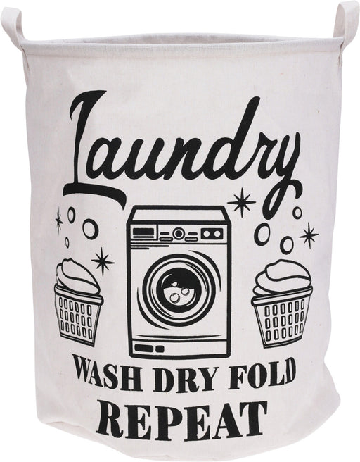 Wäschesack Wäschekorb Canvas Laundry Wash 50cm Faltbar Wäschesammler Wäschetruhe