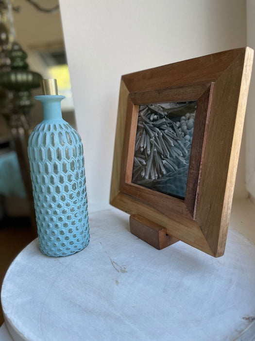 Vintage Wand Bilderrahmen 15x15cm Nature Fundholz Recycelt Fotorahmen Retro