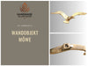 Wand-Objekt Möwe 35cm Aluminium Gold Vogel Deko-Objekt Deko-Figur