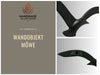Wand-Objekt Möwe 35cm Aluminium Schwarz Vogel Deko-Objekt Deko-Figur