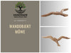 KI-generiertes Bild,Wand-Objekt Möwe 36cm Mango Holz Braun Vogel Deko-Objekt Deko-Figur