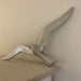 Wand Deko-Objekt Möwe 34cm Aluminium Silber Deko-Figur