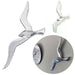 Wand Deko-Objekt Möwe 34cm Aluminium Silber Deko-Figur