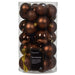 30 Kunststoff Weihnachtskugeln Braun Espresso 4cm-6cm Baumkugel Dekokugel