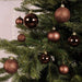 30 Kunststoff Weihnachtskugeln Braun Espresso 4cm-6cm Baumkugel Dekokugel