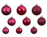30 Kunststoff Weihnachtskugeln Festive Pink 4cm-6cm Baumkugel Dekokugel