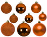 30 Kunststoff Weihnachtskugeln Orange 4cm-6cm Baumkugel Dekokugel