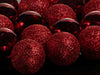 30 Kunststoff Weihnachtskugeln Rot 4cm-6cm Baumkugel Dekokugel