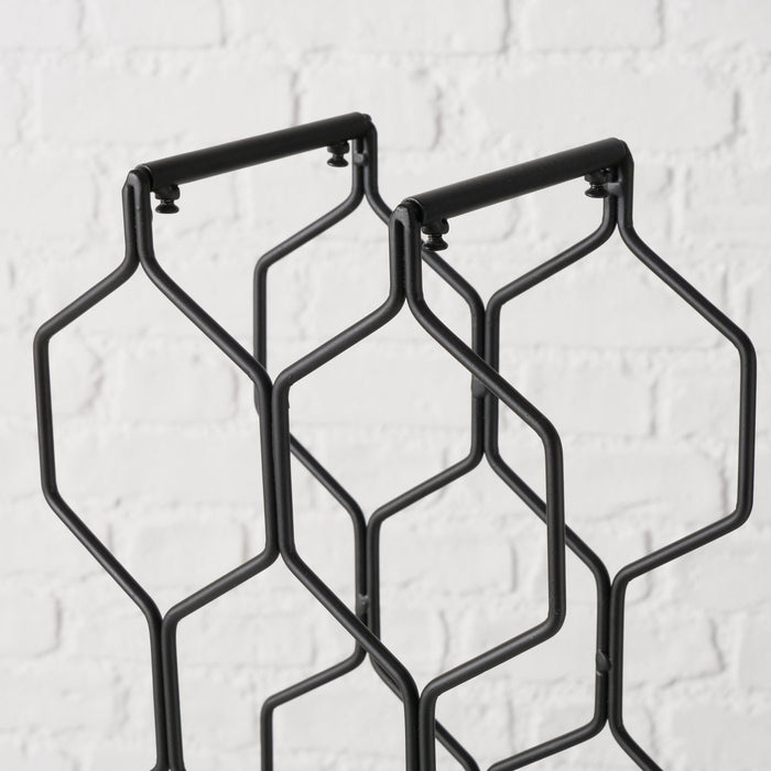 Weinregal Weinständer Metall 48cm für 8 Flaschen Flaschenregal Flaschenhalter