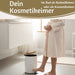 Tretmülleimer Papierkorb 3L Weiß Soft Close Rund Kosmetikeimer Fußpedal Mülleimer
