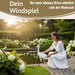 KI-generiertes Bild,Windspiel Windgans Gertrude 70cm Windsack Gartendeko für draußen
