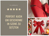 KI-generiertes Bild,2x XXL Weihnachtsschleife Set 29cm Rot - funkelnd Schleife für Weihnachts-Deko