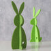 2x XL Filz Osterhasen Aufsteller Grün 30cm Groß Figur Hase Ostern zum Hinstellen
