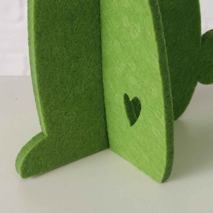 2x XL Filz Osterhasen Aufsteller Grün 30cm Groß Figur Hase Ostern zum Hinstellen