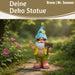XL Deko Figur Gartenzwerg Summer 23cm Gnom Skulptur Gartenstatue Statue Objekt