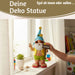 XL Deko Figur Gartenzwerg Summer 23cm Gnom Skulptur Gartenstatue Statue Objekt