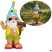 XL Deko Figur Gartenzwerg Summer 23cm Gnom Skulptur Gartenstatue Statue Objekt