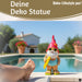 XL Deko Figur Gartenzwerg Surfer 23cm Gnom Skulptur Gartenstatue Statue Objekt