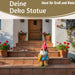 XL Deko Figur Gartenzwerg Surfer 23cm Gnom Skulptur Gartenstatue Statue Objekt