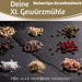 KI-generiertes Bild,XL Holz Salzmühle & Pfeffermühle FSC Bambus 31cm Keramikmahlwerk Gewürzmühle