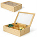 Holz Aufbewahrungsbox Teebox 6 Fächer mit Deckel Schmuckkiste Teekiste Teekasten