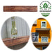 Holz Wandregal Bilderregal 45cm Braun Fundholz Wandboard Bilderrahmenleiste Ablage