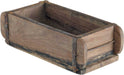 Holz Ziegelform 32x16x10cm Unika Braun alte Backsteinform Cutlery Deko