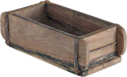 Holz Ziegelform 32x16x10cm Unika Braun alte Backsteinform Cutlery Deko