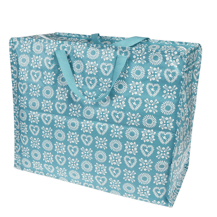 XXL Jumbo Bag Blue Friendship 55cm Recycelt Aufbewahrungstasche Einkaufstasche