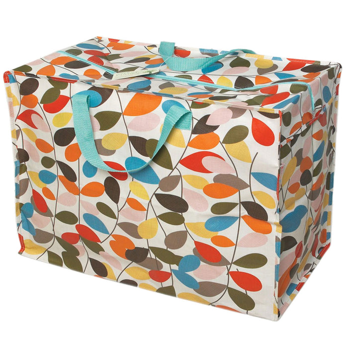 XXL Jumbo Bag Vintage Ivy Blumen 55cm Recyclet Aufbewahrungstasche Einkaufstasche