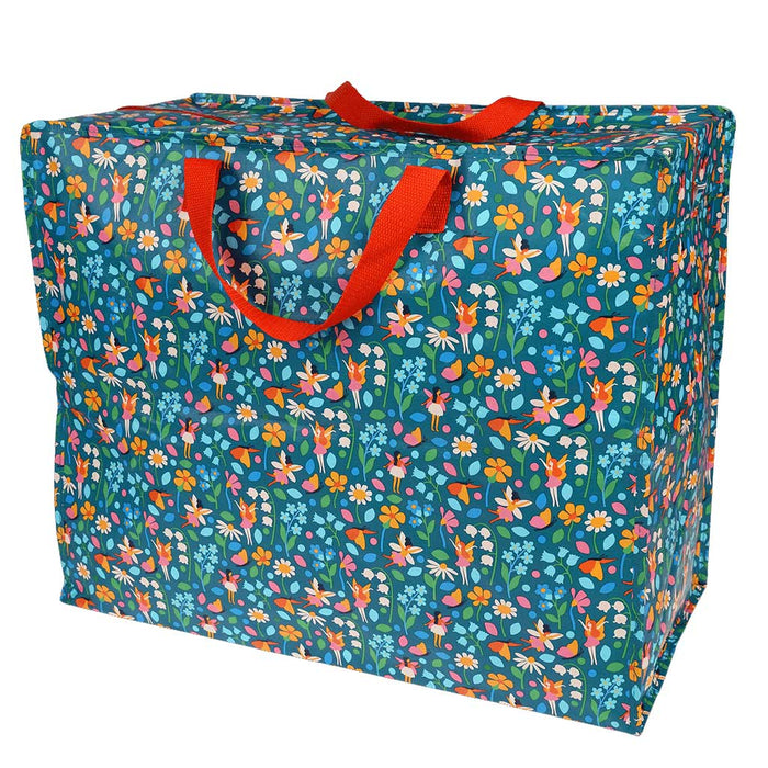 KI-generiertes Bild,XXL Jumbo Bag Fairies Garden 55cm Aufbewahrungstasche Einkaufstasche