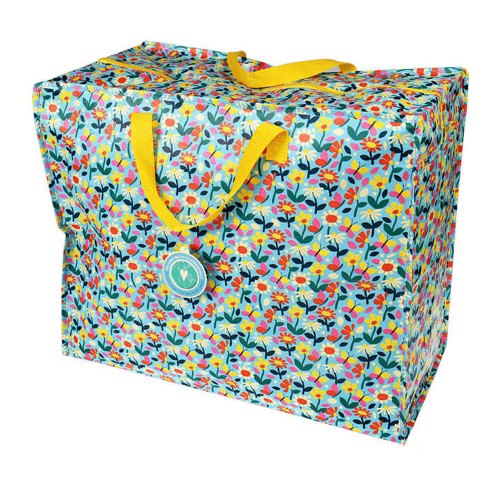 XXL Jumbo Bag Blumen 55cm Recyclet Aufbewahrungstasche Einkaufstasche