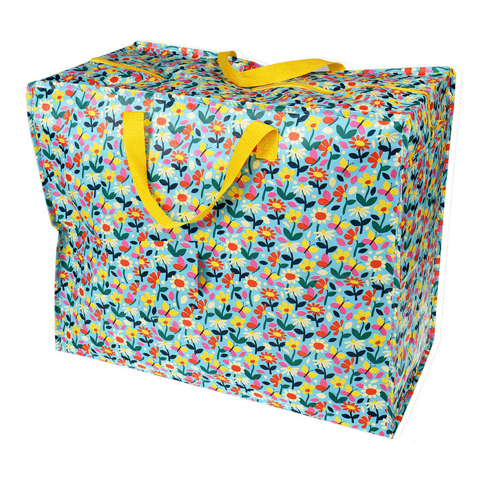 XXL Jumbo Bag Blumen 55cm Recycelt Aufbewahrungstasche Einkaufstasche