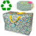 XXL Jumbo Bag Blumen 55cm Recycelt Aufbewahrungstasche Einkaufstasche