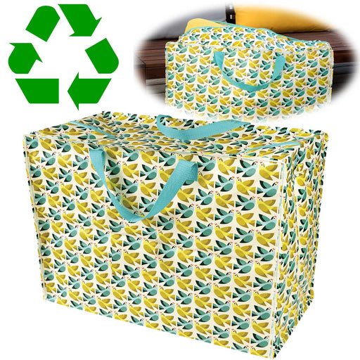 XXL Jumbo Bag Love Birds 55cm 55cm Recyclet Aufbewahrungstasche Einkaufstasche