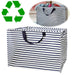 XXL Jumbo Bag Nautical Stripes gestreift 55cm Recyclet Aufbewahrungstasche Einkaufstasche