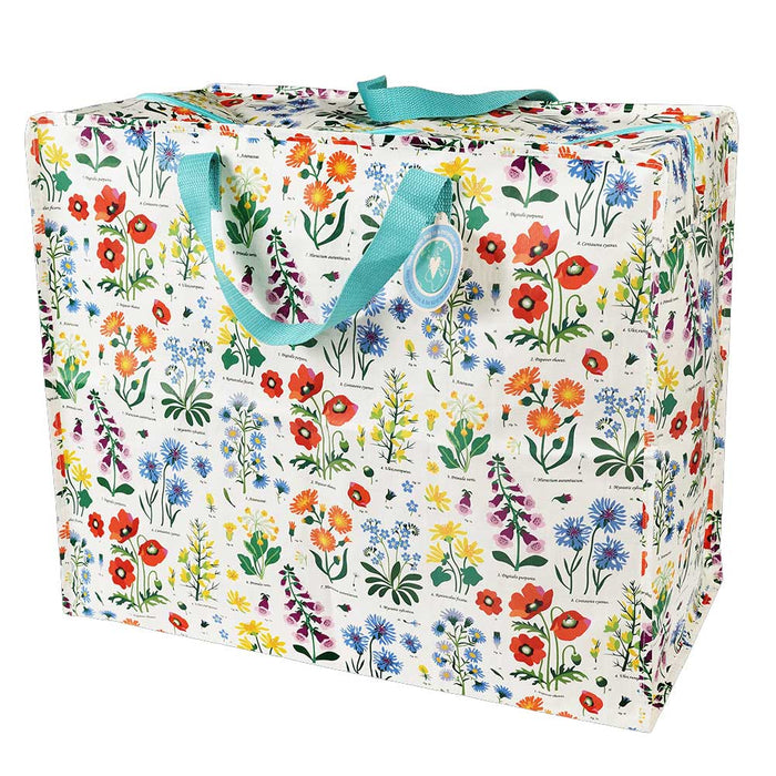 XXL Jumbo Bag Wild Flowers 55cm Recycelt Aufbewahrungstasche Einkaufstasche