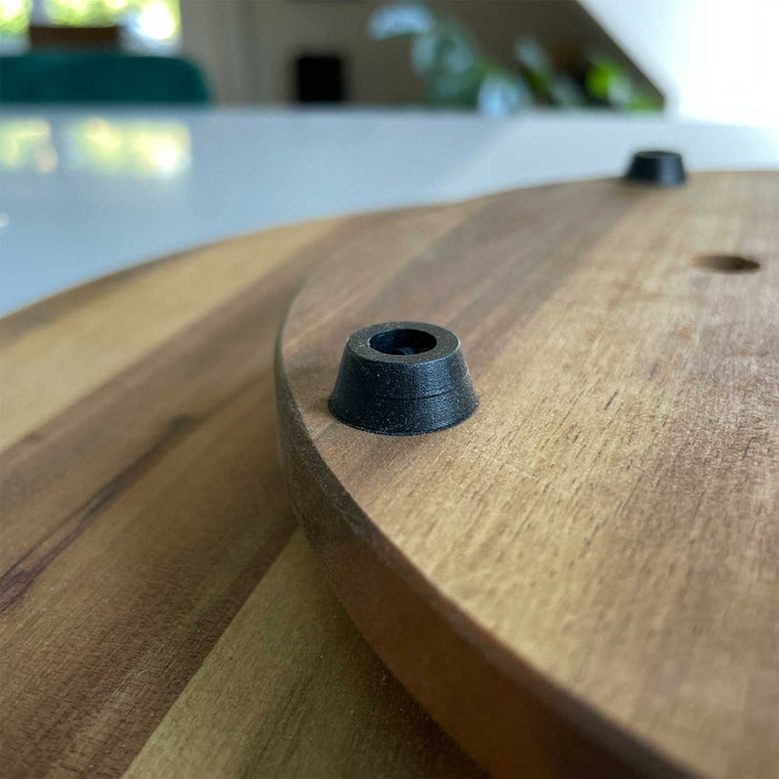 XXL Holz Servierplatte Drehteller 40cm Akazie drehbar Drehtablett Drehplatte