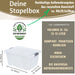 XL Stapelbox Allzweckbox 40x28x20cm ♻️ mit Deckel Transportbox Stapelkiste
