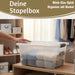 XL Stapelbox Allzweckbox 3´er Set 40x28cm ♻️ mit Deckel Transportbox Stapelkiste