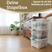 XL Stapelbox Allzweckbox 3´er Set 40x28cm ♻️ mit Deckel Transportbox Stapelkiste