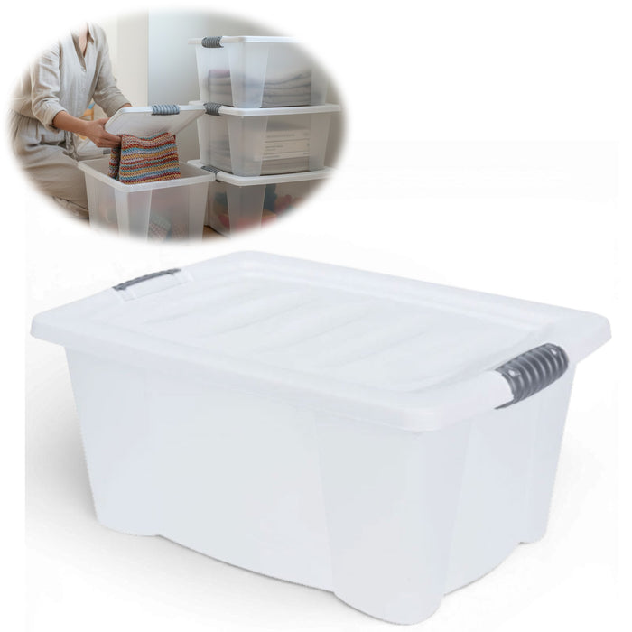 KI-generiertes Bild XL Stapelbox Allzweckbox 40x28x20cm mit Deckel Transportbox Stapelkiste