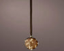 KI-generiertes Bild,XL Deko Glas Lichtkugel 30LED 14cm Gold Braun Glaskugel Timer Batterie Anhängen