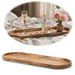 KI-generiertes Bild XXL Deko-Tablett Mango-Holz Braun 81cm groß Serviertablett Obst-Schale Brot