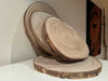 XL Rindenbrett Baumscheibe Rund Holz Ø 30cm Astscheibe Rindenscheibe
