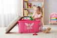 XL Spielzeugkiste Prinzessin Fee Aufbewahrungsbox Rollbox Rollen