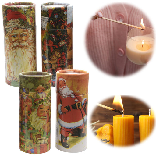 XL 120 Streichhölzer 2er-Set 10cm lang Köcher Zündhölzer Weihnachten