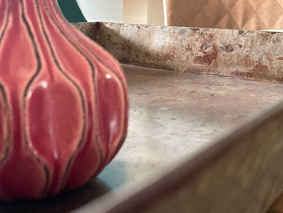 XL Metall Deko Tablett Serviertablett Dehli ♻️ 53cm Kerzenteller Kerzentablett